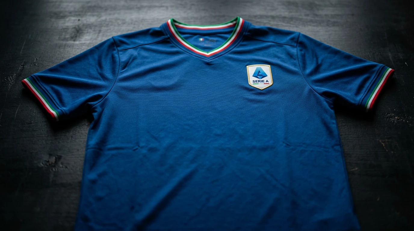 Camiseta de fútbol de equipo italiano de Serie A sin logotipo de patrocinador de apuestas